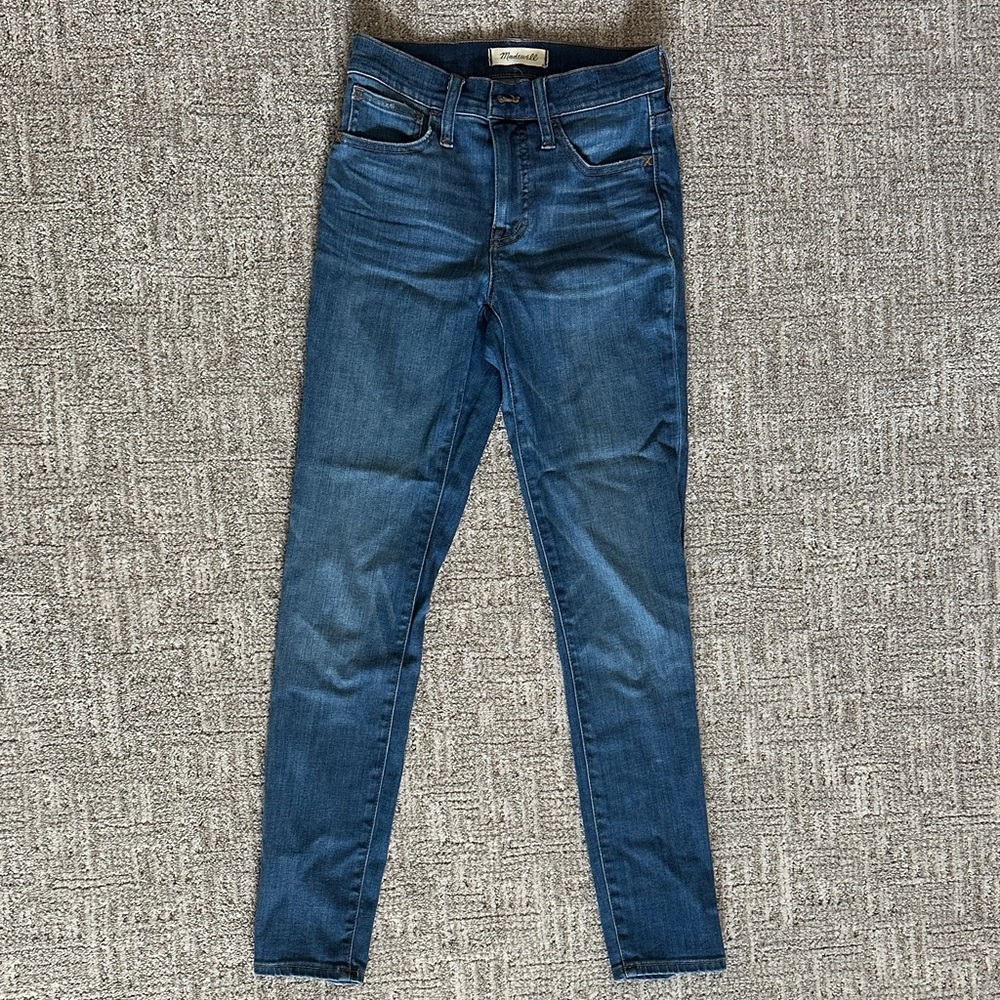 Madewell Women's Skinny Jeans - Dark Blue